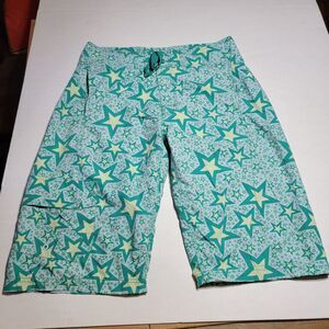 Creating Limitless Heights Swim Trunks Teal Stars - Size 36